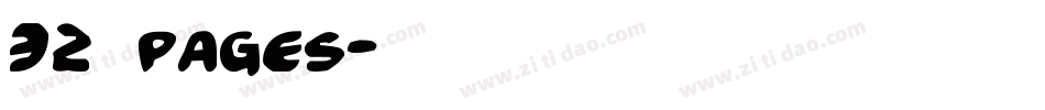 32 pages字体转换